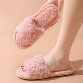 FASHIONABLE HOME CARTOON CURLY COTTON SLIPPERS_CWSHS0840