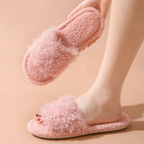 FASHIONABLE HOME CARTOON CURLY COTTON SLIPPERS_CWSHS0840