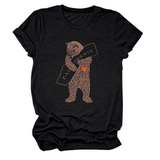 FUNNY BEAR SHORT SLEEVE T SHIRT FOR HER_CWTTS1505