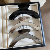 MINIMALIST ARCH METAL HAIR CLAW ELEGANT SHARK CLIP_CWAHA1280