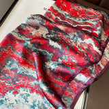 Tie-Dye Mulberry Silk Scarf French Chic Wrap