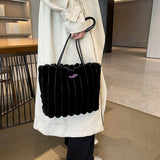 Winter Leisure Shoulderbag Large Capacity Plush Bag_Cwab3966
