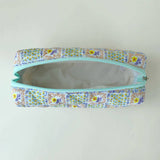 CASUAL FLORAL PENCIL CASE COSMETIC BAG_CWAB1044