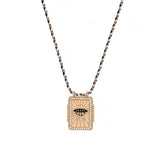 NEW RETRO BOHEMIAN EVIL EYE NECKLACE_CWMM3748