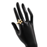 NEW FASHION FIVE POINTED STAR OPEN ALLOY RING_CWMM3238