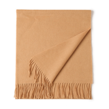 Unisex Wool Scarf Soft Solid Color With Tassels_Cwasc2707