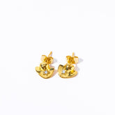 Womens Cowboy Boots Hat Horseshoe Stud Earrings_Cwaje5075