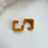 SOLID COLOR SQUARE PLUSH VERSATILE EARRINGS_CWAJE2192