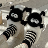 Women Coal Ball Home Shoes Plush Warm Slippers