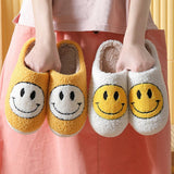 CUTE CARTOON SMILING FACE FABRIC SLIPPERS_CWSHS0254