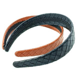 COUNTRY STYLE PU LEATHER CROSS WEAVE HEADBAND_CWAHA6340