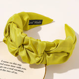 SOLID RUCHED WIDE SIMPLE CASUAL HEADBAND _CWAHA0243