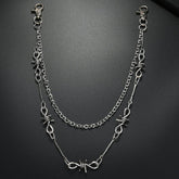 COOL PUNK STYLE MULTI LAYERED SPIKED PANTS CHAIN_CWMM4889