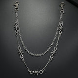 COOL PUNK STYLE MULTI LAYERED SPIKED PANTS CHAIN_CWMM4889