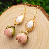 NEW HIGH END RETRO FLOWER PEARL EARRINGS_CWAJE3787
