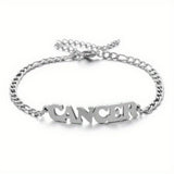NEW STAINLESS STEEL ZODIAC PENDANT BRACELET_CWMM2716