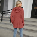 Solid-Color Hooded Loose Long-Sleeved Sweatshirt_Cwtbll4086