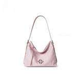 Vintage Ruched Tote Small Shoulder Leather Bag_Cwab5324