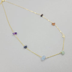 NATURAL CRYSTAL COLORED NECKLACE_CWAJE1059