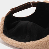 Retro Patchwork Newsboy Cap Thick Winter Hat_Cwah04782