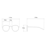 FASHIONABLE SQUARE FLAT GLASSES ANTI BLUE LIGHT_CWASG0317