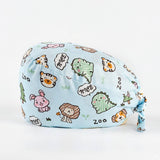 CHERRY BEAR PRINTED NURSE CAP PURE COTTON HAT_CWAH3324