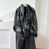 Cwasc03141_Vintage Reversible Scarf Boho Winter Warm Shawl