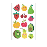 Waterproof Kids Sparkle Fruit Veggie Tattoos_Cwmm8258