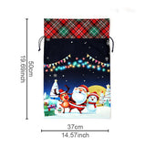 Cwmm1751_Christmas Print Bouquet With Drawstring Gift Bag