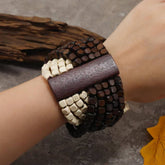 RETRO POPULAR COCONUT SHELL BRACELET_CWMM4421
