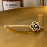 CAMELLIA PEARL HAIR PIN WITH RHINESTONES_CWAHA1211