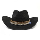 Western Cowboy Straw Hat Beach Sun Protection_Cwah1253