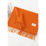 Cwasc1482_Solid Color Medium-Length Warm Scarf Shawl Neck
