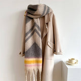 AUTUMN WINTER LONG SCARF THICK COZY WRAP_CWASC0974