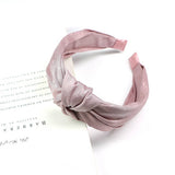 NEW SOLID COLOR WIDE EDGE KNOTTED HEADBAND_CWAHA0982