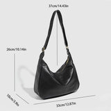 LARGE RED SOFT TOTE BUCKET BAG FOR WOMEN_CWAB5707