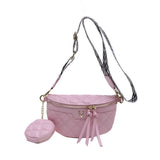 SIMPLE POPULAR RIBBED CHEST BAG AND CROSSBODY BAG_CWAB2081