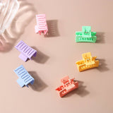 CANDY COLOR MINI RECTANGLE HAIR CLAW CUTE CLIP_CWAHA1041