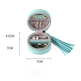 ROUND MINI TRAVEL PORTABLE JEWELRY STORAGE BOX_CWAJE1543