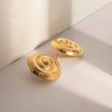 STYLISH HAMMERED SPIRAL HOOP THREE PIECE SET_CWAJE1372