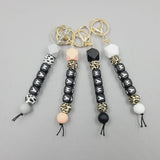 MAMA LETTER SILICONE BEAD KEYCHAIN_CWAJE1063