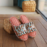 FLORAL COTTON FLOOR SLIPPERS WITH THICK SOLE_CWSHF0202