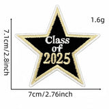 BLACK AND GOLD GRADUATION SEASON EMBROIDERED PATCH_CWMM4057