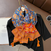 Boh Floral Colorblocversible Shawl Fo Summer_Cwasc0621