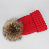 Unisex Knit Beanie Hat With Pom For Winter_Cwah05051