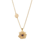 SPINNING DECEMBER FLOWER NECKLACE LUCKY BLOOM_CWMM6969