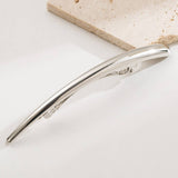 Wrinkled Metal Hair Clip Elegant Low Ponytail_Cwmm8539