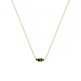 CLASSIC SIMPLE COLORFUL BIRTHSTONE NECKLACE_CWMM5669
