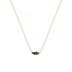 CLASSIC SIMPLE COLORFUL BIRTHSTONE NECKLACE_CWMM5669