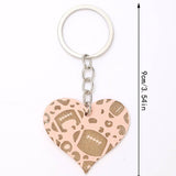 HEART SHAPED WOODEN KEYCHAIN PENDANT_CWMM0586